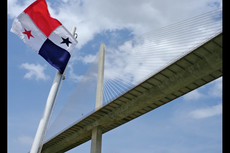Panamanian Flag and Centennial Bridge